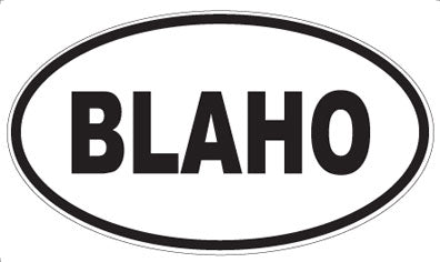 BLAHO - Oval Magnet