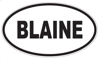 BLAINE - Oval Magnet