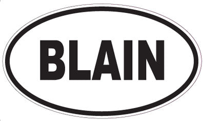 BLAIN - Oval Magnet