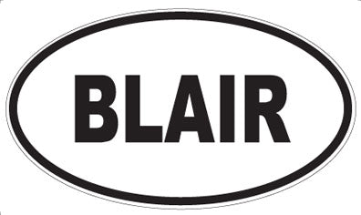 BLAIR - Oval Magnet