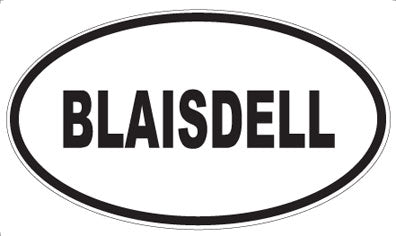 BLAISDELL - Oval Magnet