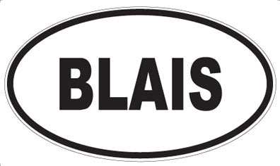 BLAIS - Oval Magnet