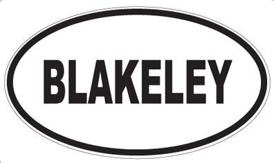 BLAKELEY - Oval Magnet