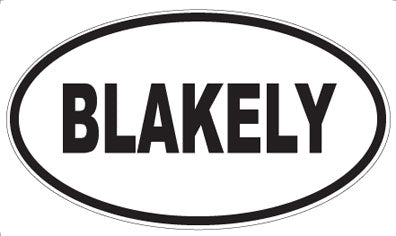 BLAKELY - Oval Magnet