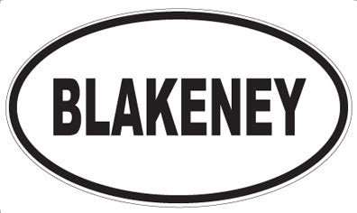BLAKENEY - Oval Magnet