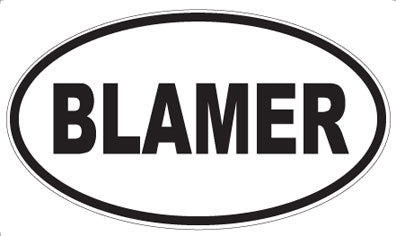 BLAMER - Oval Magnet