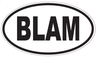 BLAM - Oval Sticker
