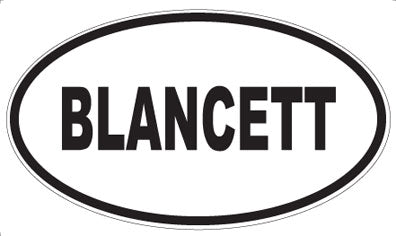 BLANCETT - Oval Magnet