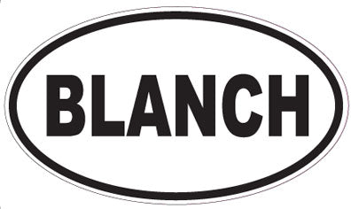BLANCH - Oval Sticker