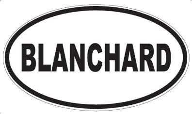 BLANCHARD - Oval Magnet