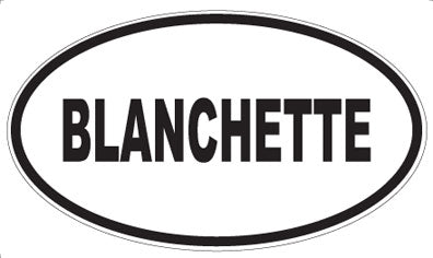 BLANCHETTE - Oval Magnet