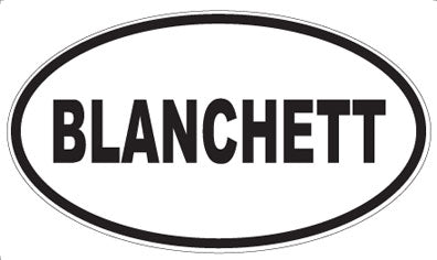 BLANCHETT - Oval Magnet