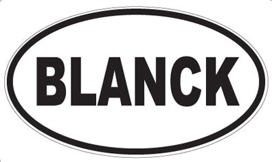 BLANCK - Oval Magnet