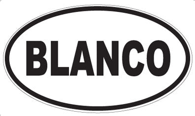 BLANCO - Oval Magnet