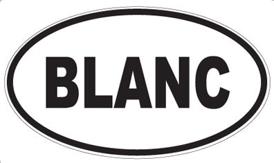 BLANC - Oval Magnet