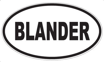 BLANDER - Oval Magnet
