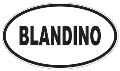 BLANDINO - Oval Magnet