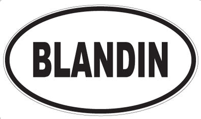 BLANDIN - Oval Magnet