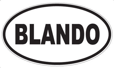 BLANDO - Oval Magnet