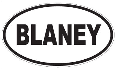 BLANEY - Oval Magnet