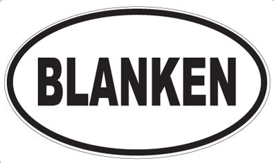 BLANKEN - Oval Magnet