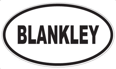 BLANKLEY - Oval Magnet