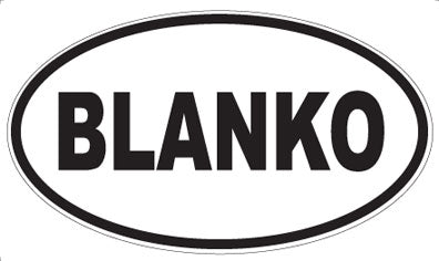 BLANKO - Oval Magnet
