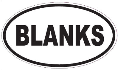 BLANKS - Oval Sticker
