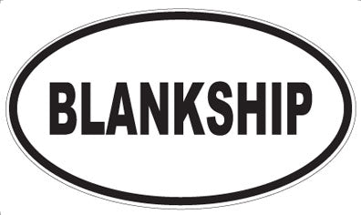 BLANKSHIP - Oval Magnet