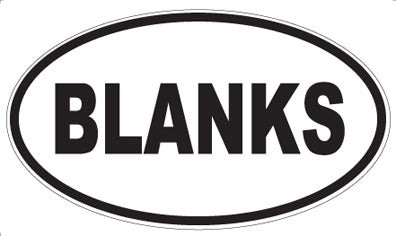 BLANKS - Oval Magnet
