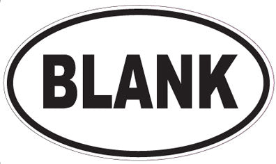 BLANK - Oval Magnet