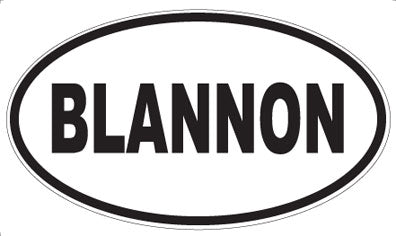 BLANNON - Oval Magnet