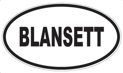 BLANSETT - Oval Magnet