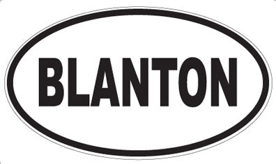 BLANTON - Oval Magnet