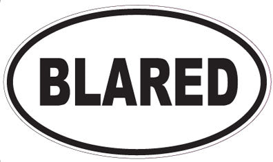 BLARED - Oval Sticker