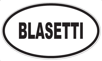 BLASETTI - Oval Magnet