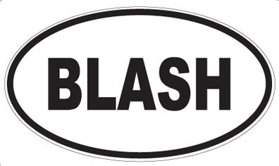 BLASH - Oval Magnet
