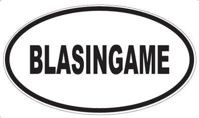 BLASINGAME - Oval Magnet