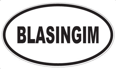 BLASINGIM - Oval Magnet