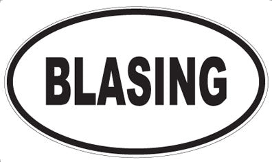 BLASING - Oval Magnet
