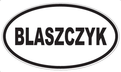 BLASZCZYK - Oval Magnet