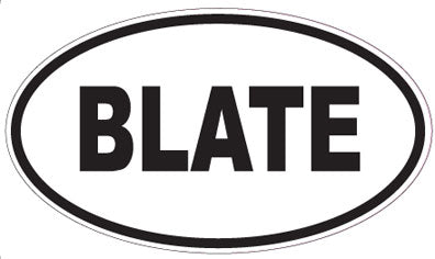 BLATE - Oval Magnet
