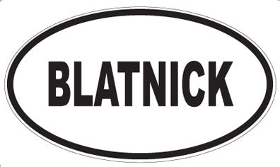 BLATNICK - Oval Magnet