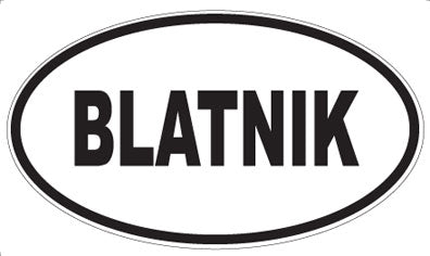 BLATNIK - Oval Magnet