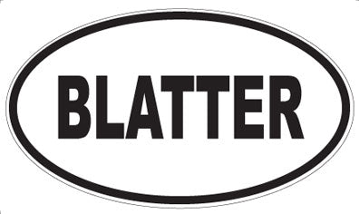 BLATTER - Oval Magnet