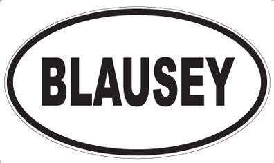 BLAUSEY - Oval Magnet