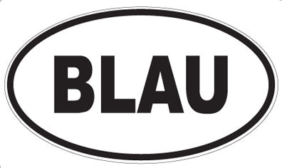 BLAU - Oval Magnet
