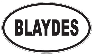 BLAYDES - Oval Magnet