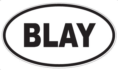 BLAY - Oval Magnet