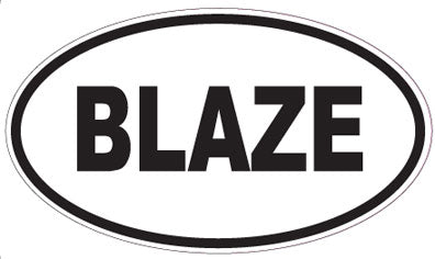BLAZE - Oval Sticker